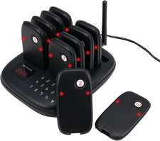TD175S Restaurant Pager System Pager For Restaurant 10 Beepers For Food Truck