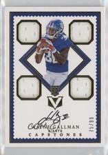 2017 Panini Vertex Rookie Capstones 75/99 Wayne Gallman #116 Auto 0e28