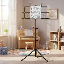 Versatile Music Stand Ideal for Rehearsals, Lightweight and Easy to Store
