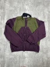 Vintage 90s Nike Windbreaker Jacket Youth M 10-12 Purple Green Nylon