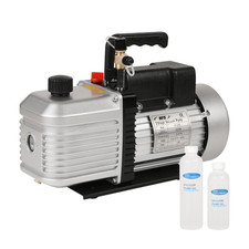 HFS(R) 2 Stage Vacuum Pump 12 CFM, 1HP, 110V, 1/4"-3/8" SAE Inlet Port