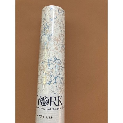 York Wallpaper Double Roll AA 4778 R73 Carey Lind Designs Blue Beige White