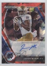 2021 Panini Prizm Draft Picks Red Ice Javon McKinley #DPA-JAV Auto 0c4o