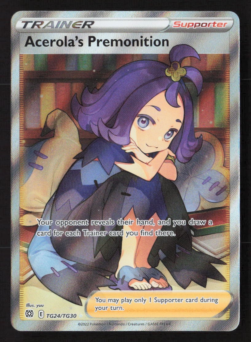Acerola's Premonition Ultra Rare SWSH09: Brilliant Stars Trainer Gallery TG24/TG