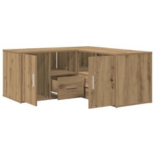 Corner Cabinet Corner Shelf Unit Bookcase Book Shelf Engineered Wood vidaXL
