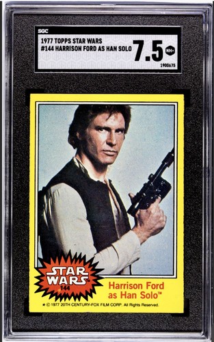 1977 Topps Star Wars #144 Harrison Ford as Han Solo — SGC 7.5
