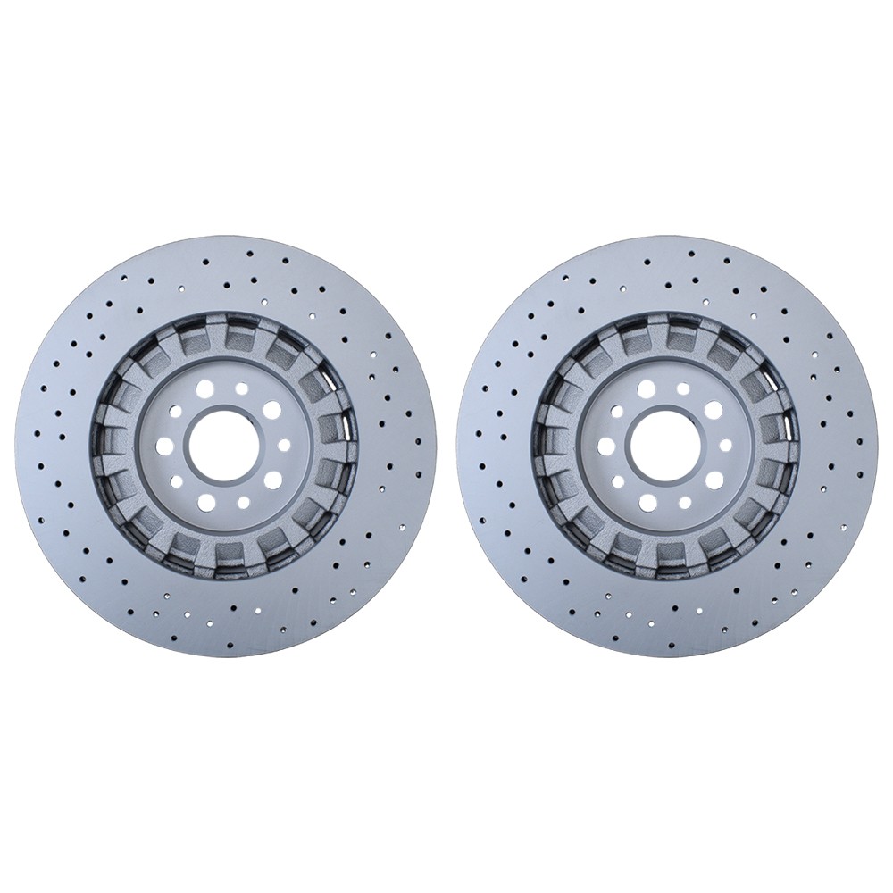2Pcs For Maserati Levante S Front Brake Disc Dimpled Rotors 2017-2022 New