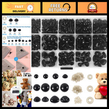 566PCS Safety Eyes Noses for Amigurumi - Various Sizes for Teddy Bears Plush