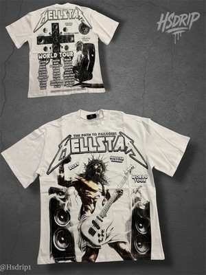 Hellstar White T-Shirt Size Medium/ Large/Extra Large