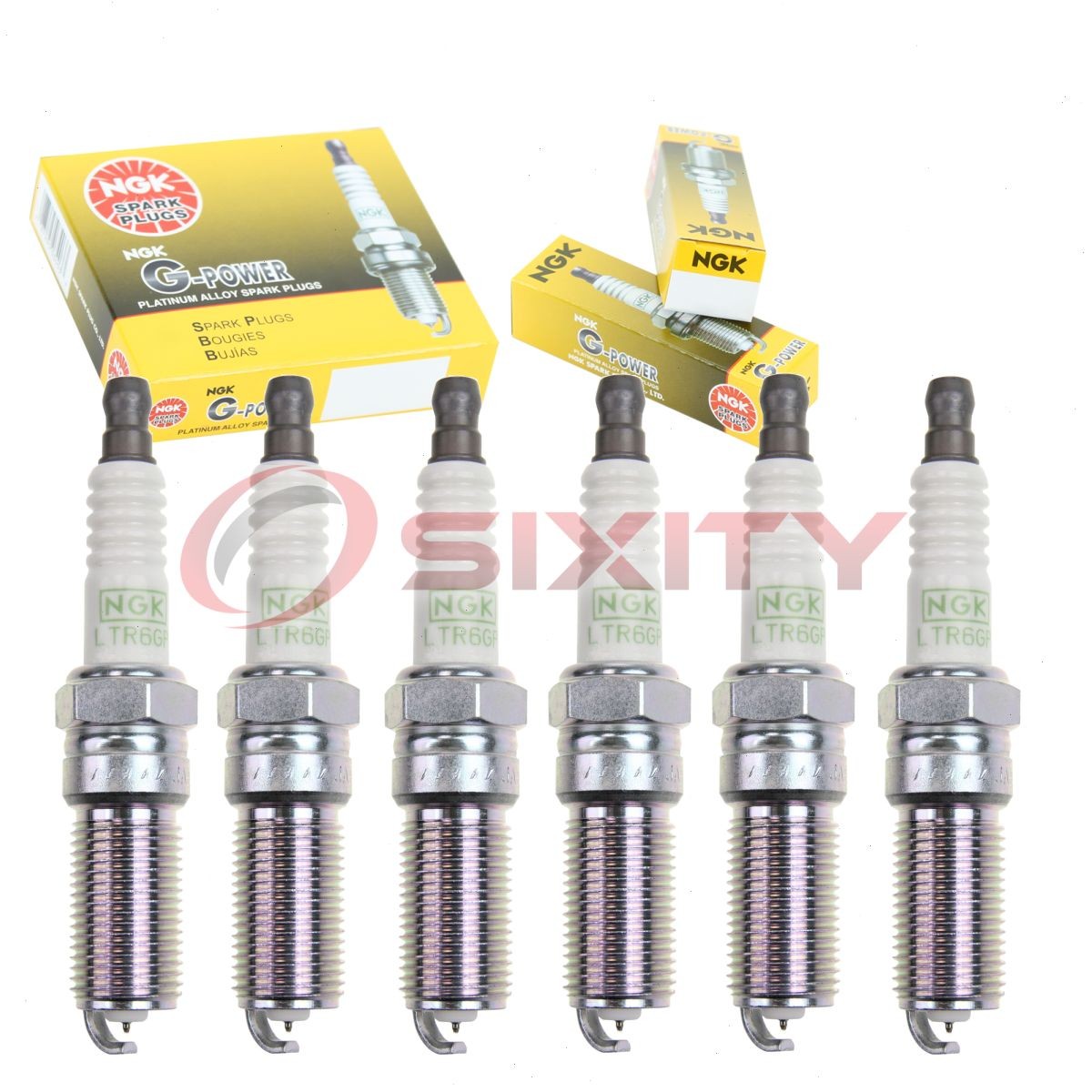 6 pc NGK G-Power Spark Plugs for 2013-2015 Cadillac ATS 3.6L V6 Ignition et