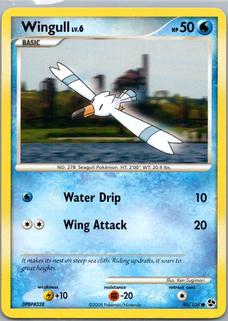 Pokemon TCG Wingull 95/106 Great Encounters LP