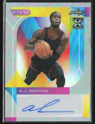 A.J. Griffin 2023-24 Leaf Vivid RC Auto /40 #BA-AJG