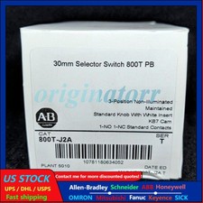 NEW AB Bulletin 800T-J2A Oil Tight Selector Switch 3 POSITION Maint US Free Tax