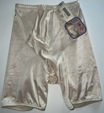 Sears Vintage Girdle Underwear Large Long Panty Shorts Shaper Beige NOS NWT