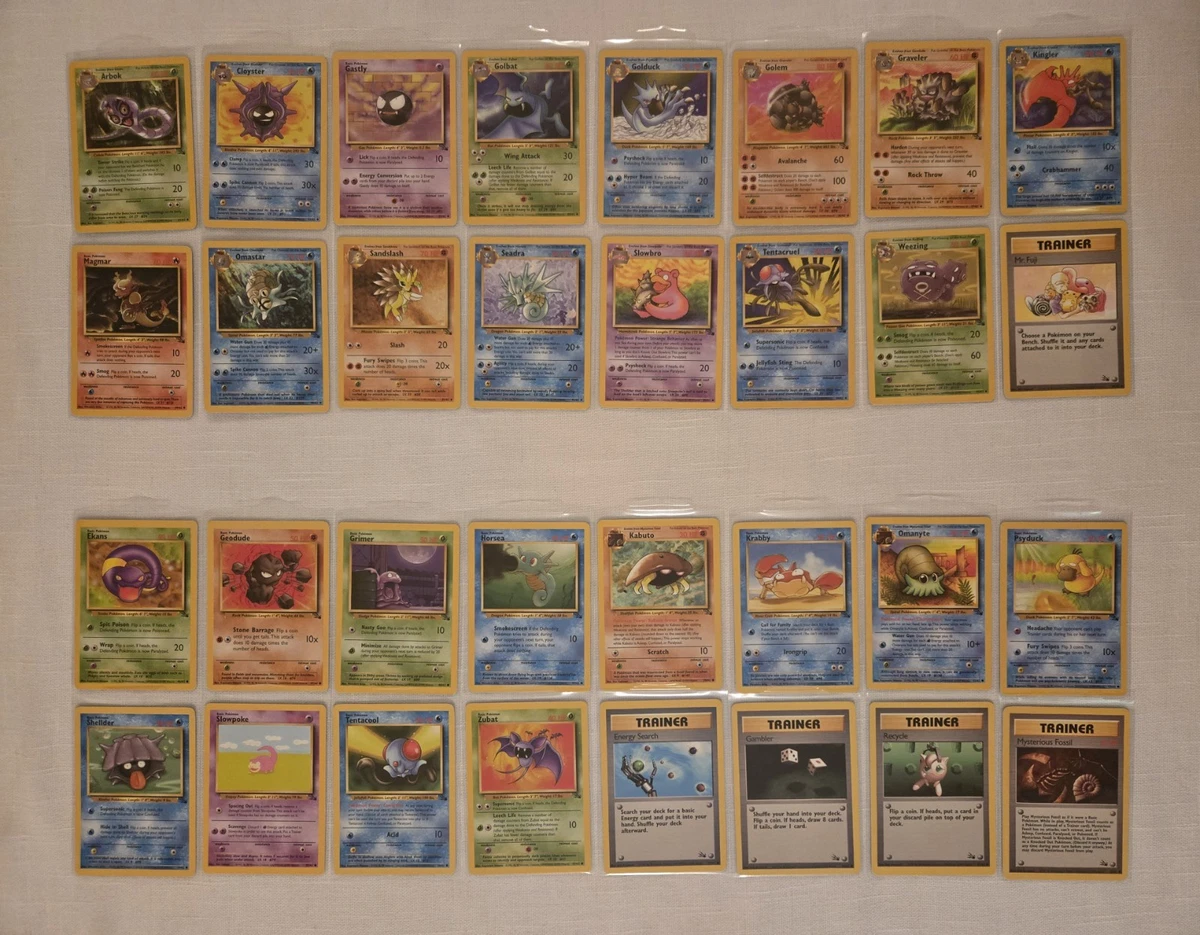 Pokmon TCG Fossil Collectible Card Game Sets for sale | eBay