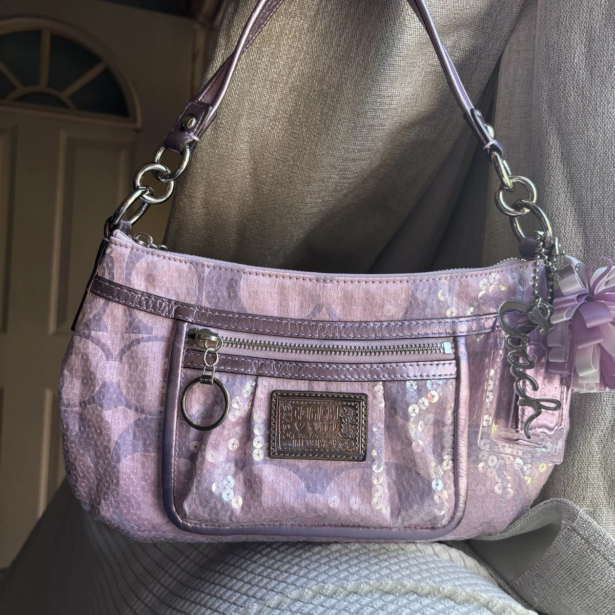 Coach Poppy Shoulder Bag Purple Bags & Handbags for Women for sale