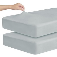 Stretchy Crib Sheets for Boys Girls, 2 Pack - Fitted Crib Sheets Neutral for ...