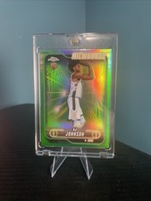 2024-25 Topps Chrome Green Refractor AJ Johnson #145 Rookie RC Serial 68/ 99