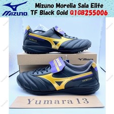 Mizuno Morelia Sala Elite TF Black Gold Q1GB255006 Men's Size
