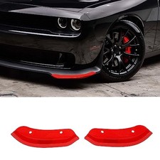 for Challenger Front Bumper Lip Splitter Protector Cover Trim for Large Red