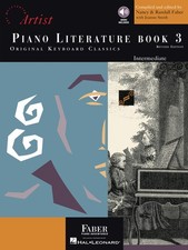 Piano Literature Book 3 Intermediate Classical Sheet Music Solos Faber Audio