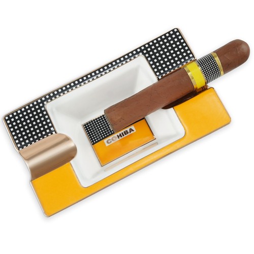 Cigar Ashtray Cigarettes Outdoor Cigars Ash tray for Men travel/Patio/Outside...