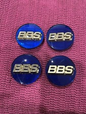 Bbs Wheel Center Caps 56mm Emblem Blue Gold 3d Logo 56.24.2012 Set 4pcs Genuine