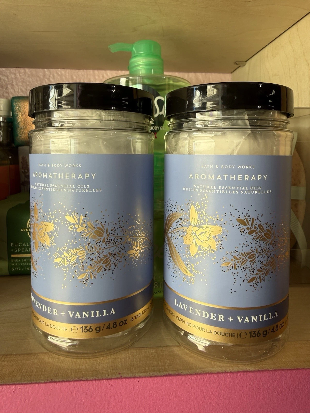 Bath & Body Works Aromatherapy Lavender Vanilla Shower Steamers x2