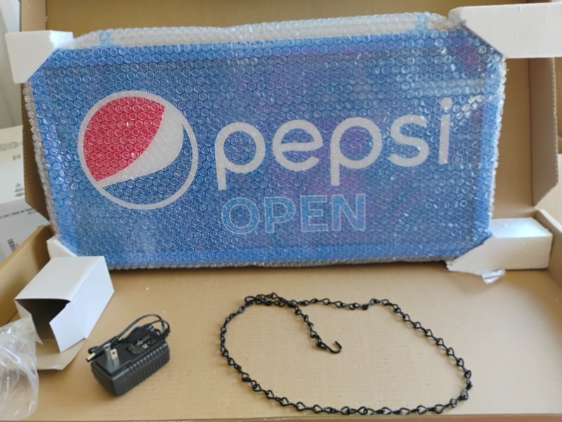PEPSI Welcome Kit Open , Hours , Special  / Menu Board and New In Box