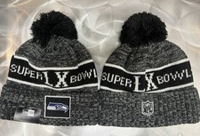 Seattle Seahawks Super Bowl LX New Era NFL 2-Tone Pom Beanie