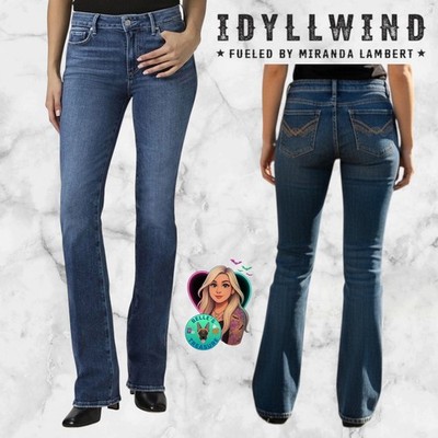 Idyllwind Jeans Women's 16 Rebel Mid Rise Bootcut Stretch Denim Western Cowgirl
