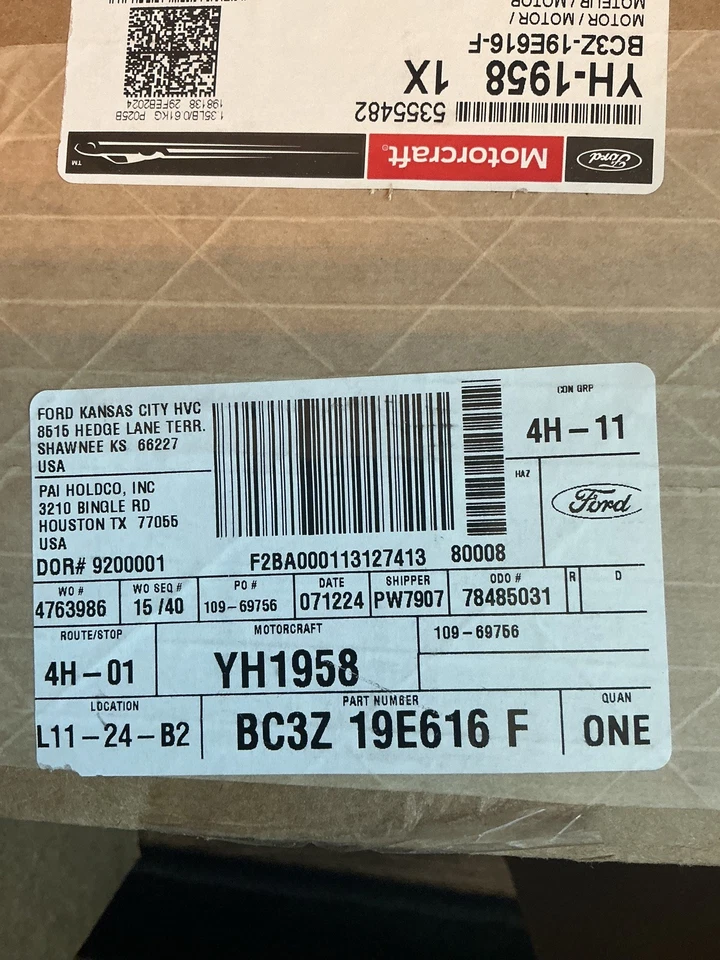 Привод переменного тока YH1958 Motorcraft F350 грузовик F450 F250 F550 Ford F-750 F-650 - Изображение 3 из 3