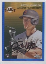 2023 Topps Chrome Platinum Anniversary Blue Prism Refractor Bryce Johnson my8