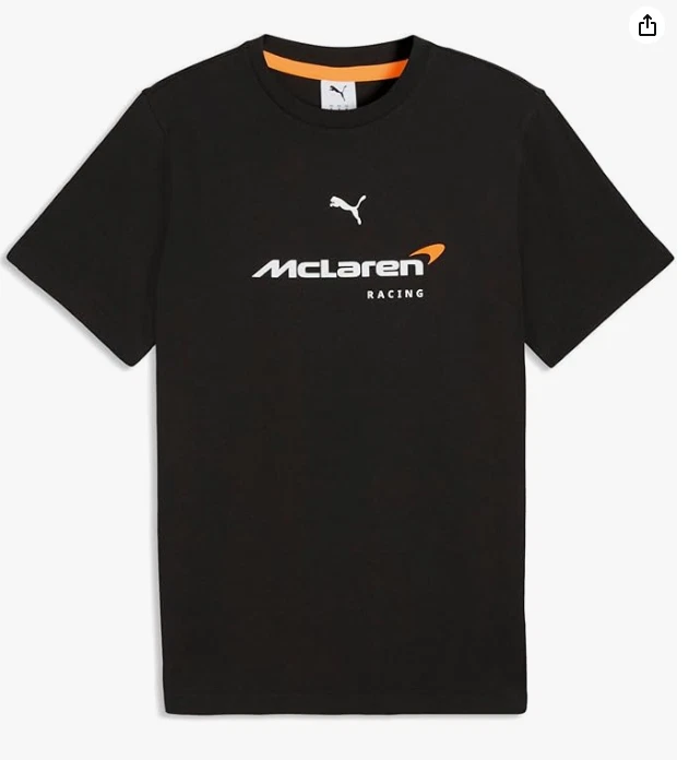 McLaren Formula One Team - Prodotto ufficiale 2023 Formula 1 - Maglietta Core Fanwear Driver Essential Lando Norris - Papaya - Uomo (L