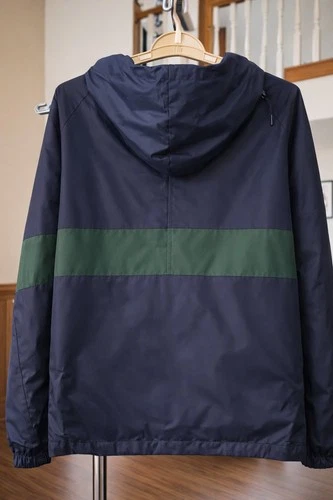 Charles River Apparel Men Windbreaker Navy Lightweight 1/4 Zip Large CR80 Nice image 2