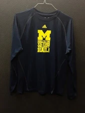 MICHIGAN WOLVERINES ADIDAS CLIMALITE ULTIMATE PERFORMANCE LONGSLEEVE SHIRT MEN'S