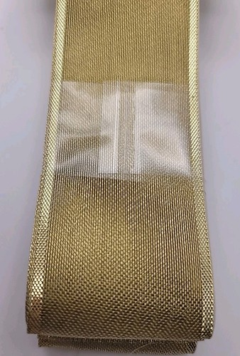 Hallmark Gold Luster Sheen Fabric Ribbon 1.5"x4yds Bow Gift Wrap Holiday Craft - Picture 10 of 13