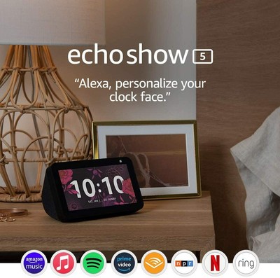 Echo Show 5 Smart display Alexa connected video calling Charcoal NEW EXPEDITED