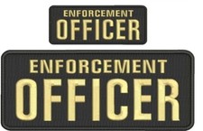 ENFORCEMENT Officer embroidery patches 4x10 a...