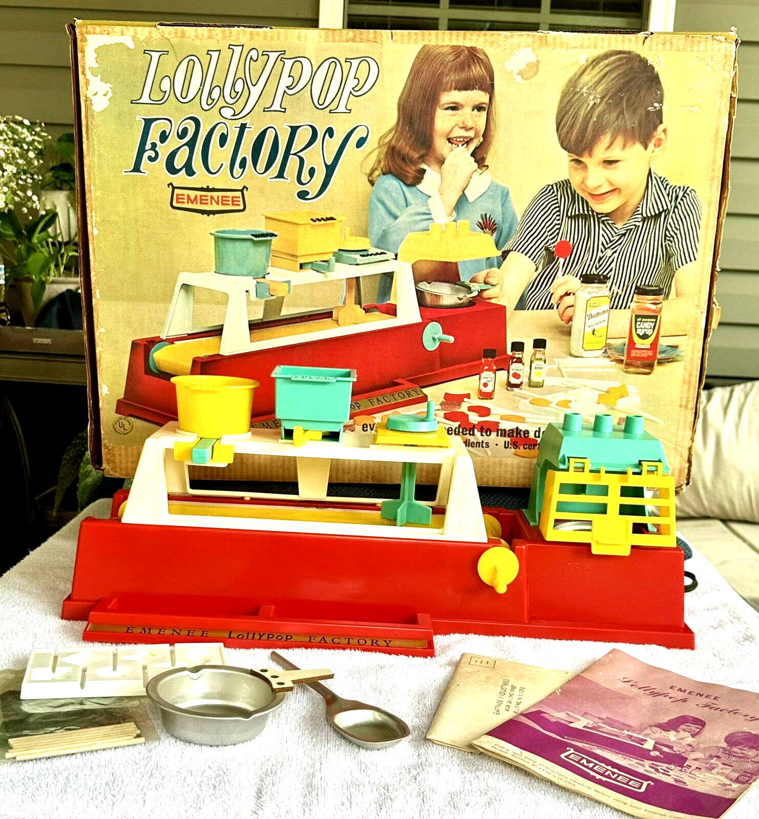 Lollypop Factory by Emenee 1965 Original Box Near Complete —READ— SEE PICTURES—
