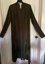 Womens long gray sweater-plus size