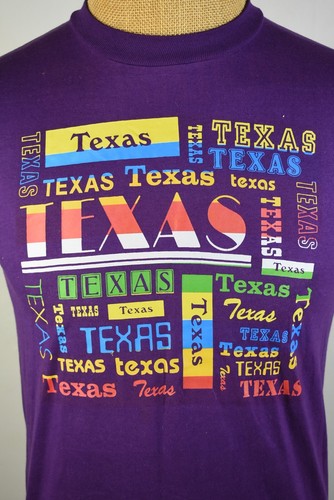 Vintage 80's Velva Sheen Texas state T-shirt M new - Picture 2 of 4