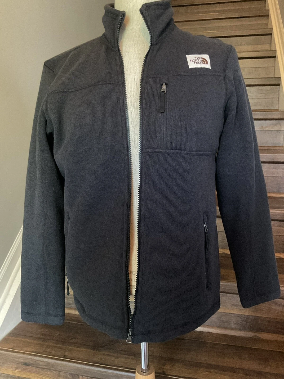 The North Face Boys 14-16 Dark Grey Warm Fleece Jacket LNWOT