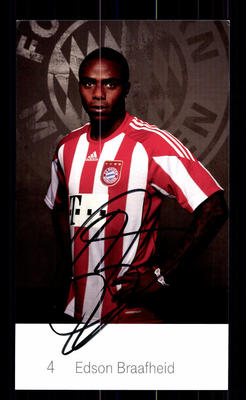 Edson Braafheid Autogrammkarte Bayern München 2010-11 Original Signiert