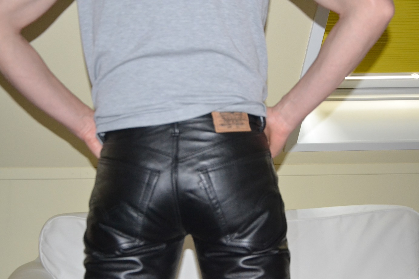 Levis leather pants leather pants pants leather pants leather leren broek  cal surf | eBay