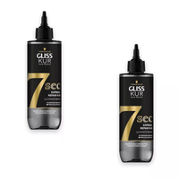 2X Gliss Kur 7Sec Express-Repair-Kur Ultimate Repair, 2X200Ml 7X StäRkeres Haar