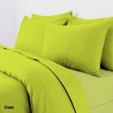 TC-300 Flat Sheet 100% Egyptian Cotton Sateen Plain Dyed Soft Bed Sheet All Size