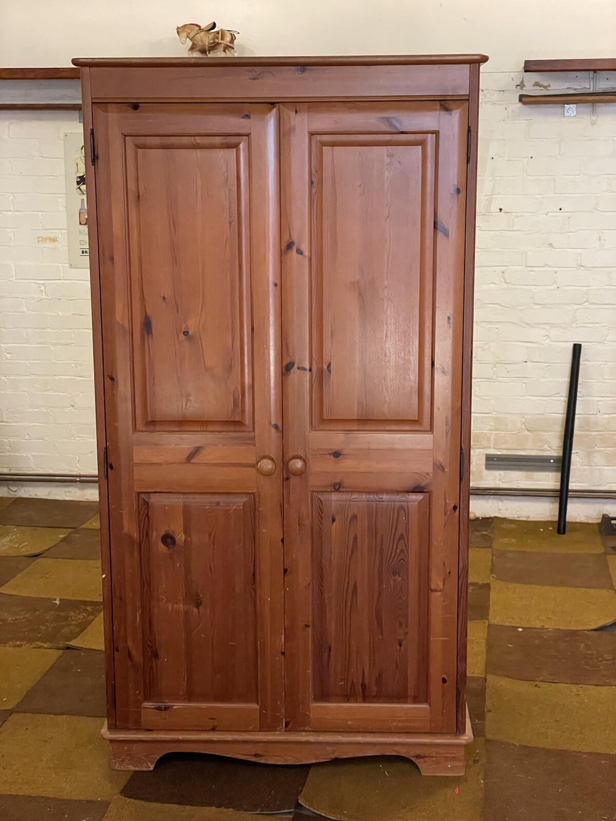 Solid Wooden Pine Wardrobe eBay