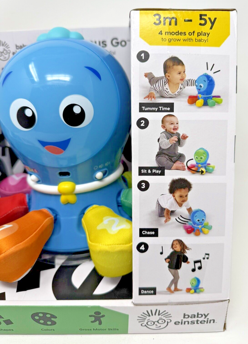 Baby Einstein Go Opus Go 4-in-1 Crawl and Chase Baby Learning Toy