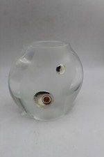 Contemporary Hand Blown Glass Bud Vase 5" in Clear from Laminato AG